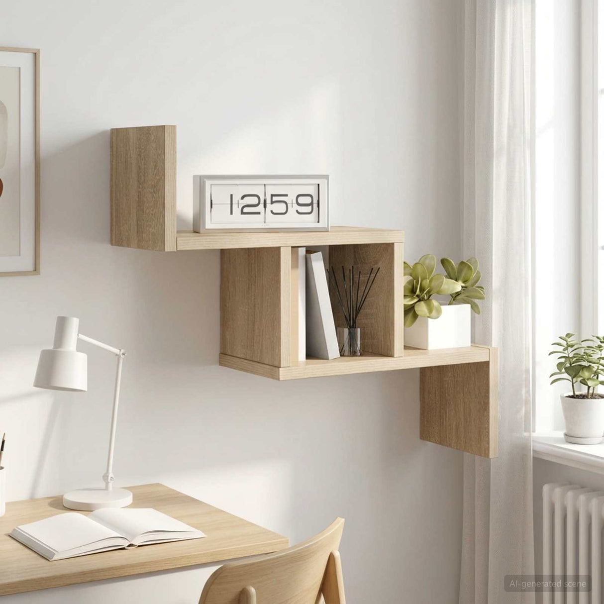 Wall Shelf Sonoma Oak 48 x 15 x 42 cm Engineered Wood