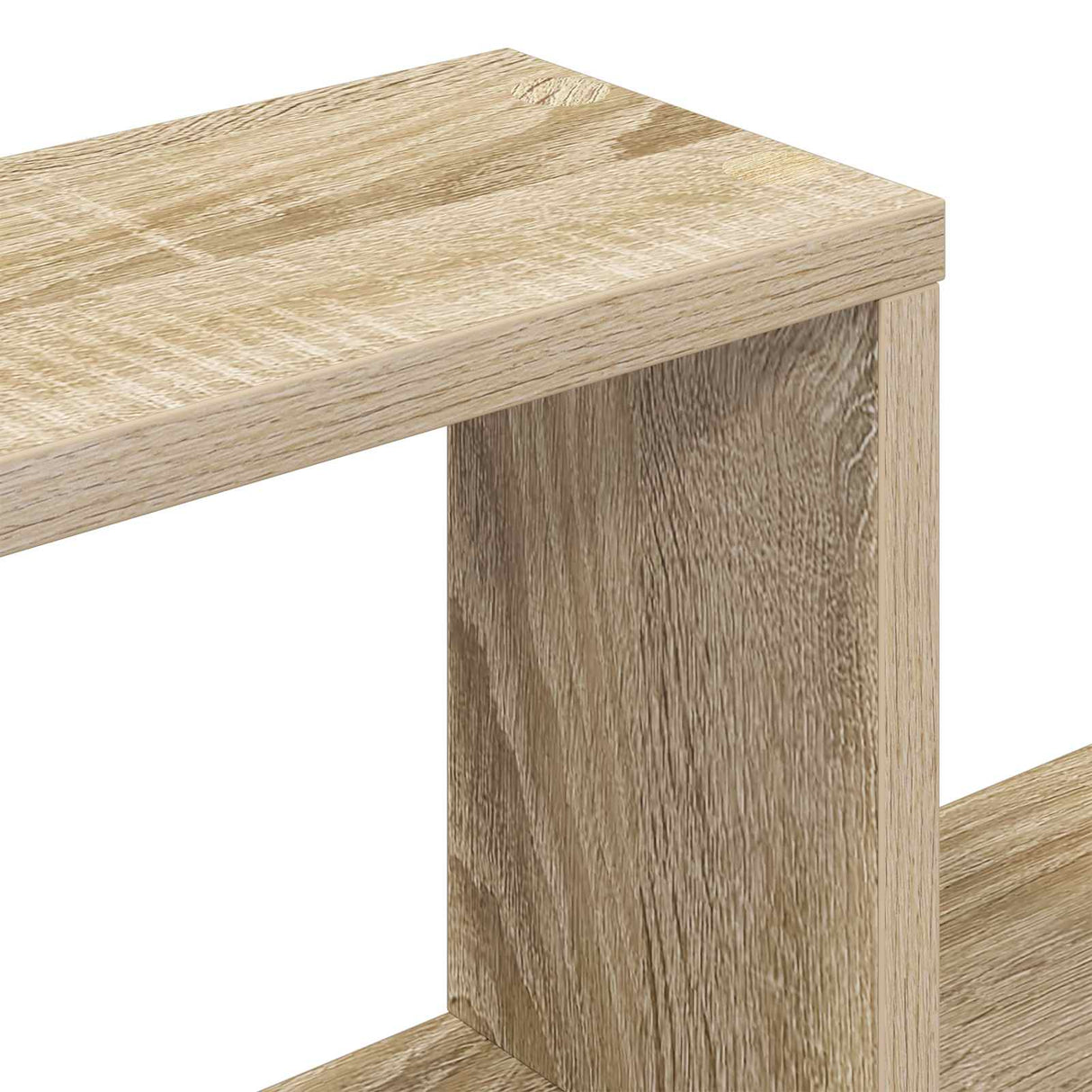 Wall Shelf Sonoma Oak 100 x 13 x 100 cm Engineered Wood