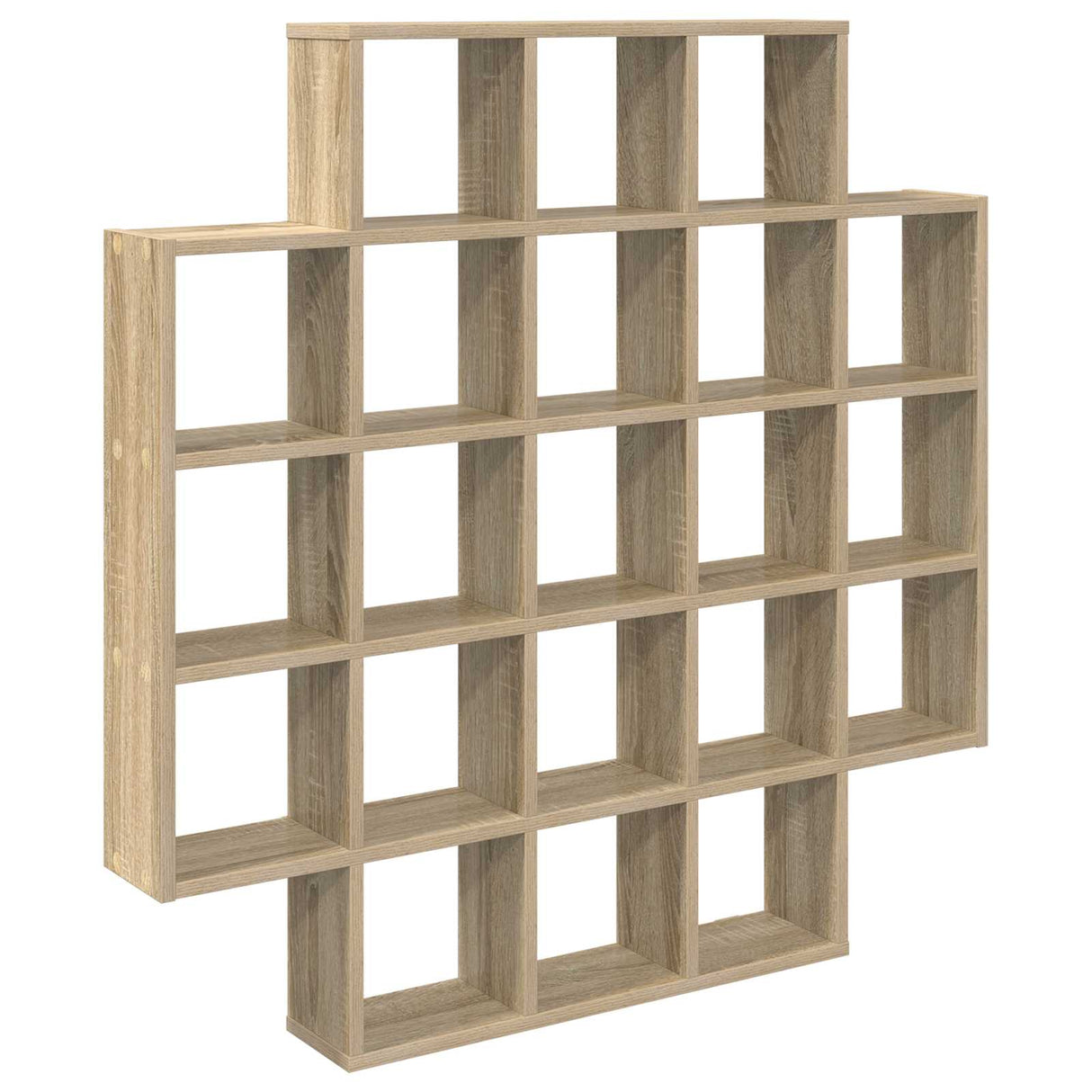 Wall Shelf Sonoma Oak 100 x 13 x 100 cm Engineered Wood