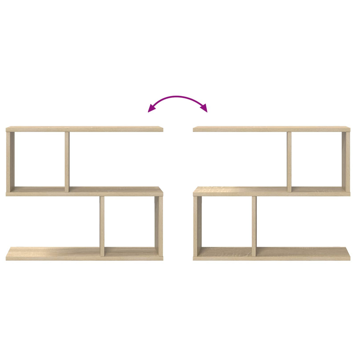 Wall Shelf Sonoma Oak 60 x 12 x 50.5 cm Engineered Wood