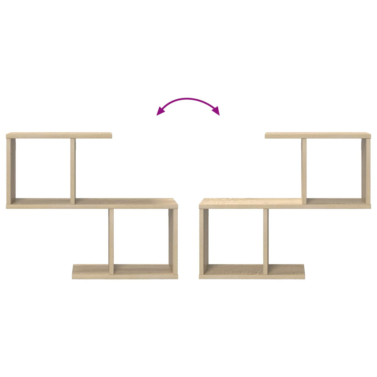 Wall Shelf Sonoma Oak 60 x 12 x 50.5 cm Engineered Wood