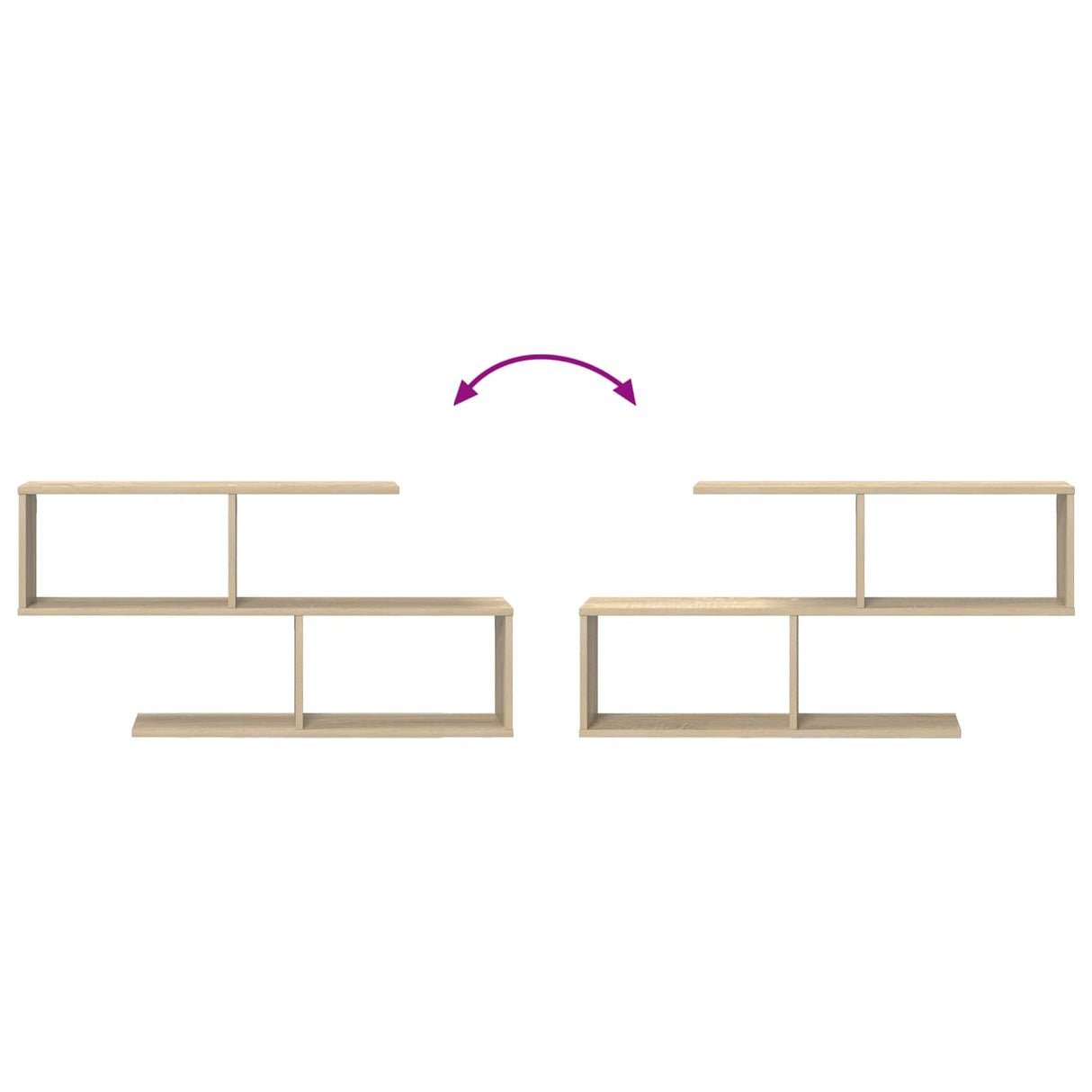 Wall Shelf Sonoma Oak 100 x 12 x 50.5 cm Engineered Wood