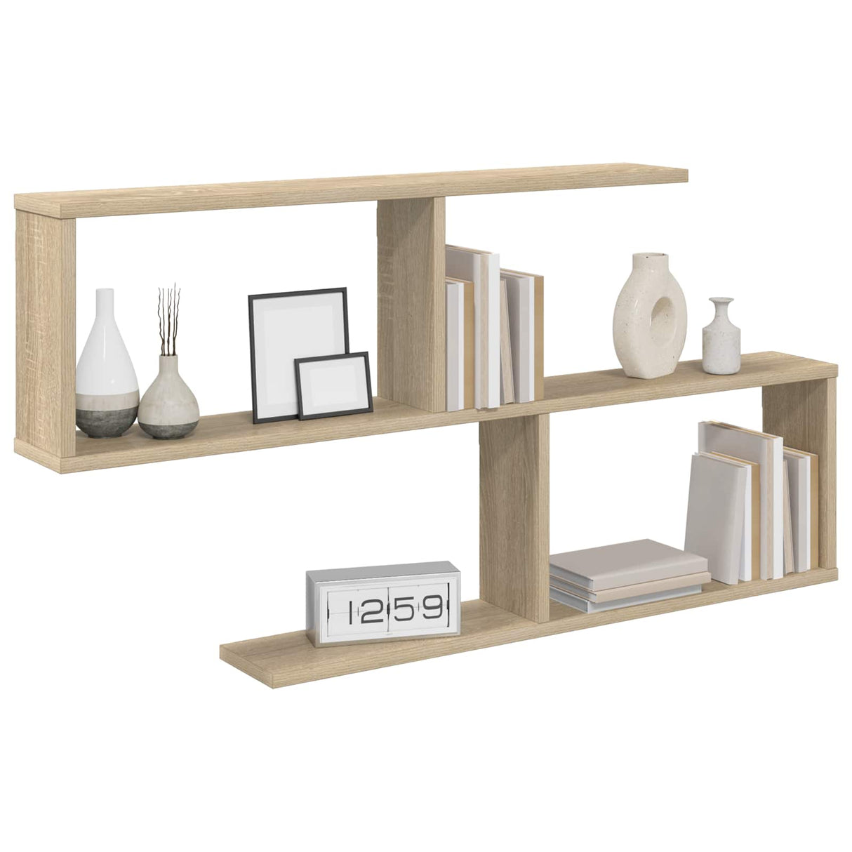Wall Shelf Sonoma Oak 100 x 12 x 50.5 cm Engineered Wood