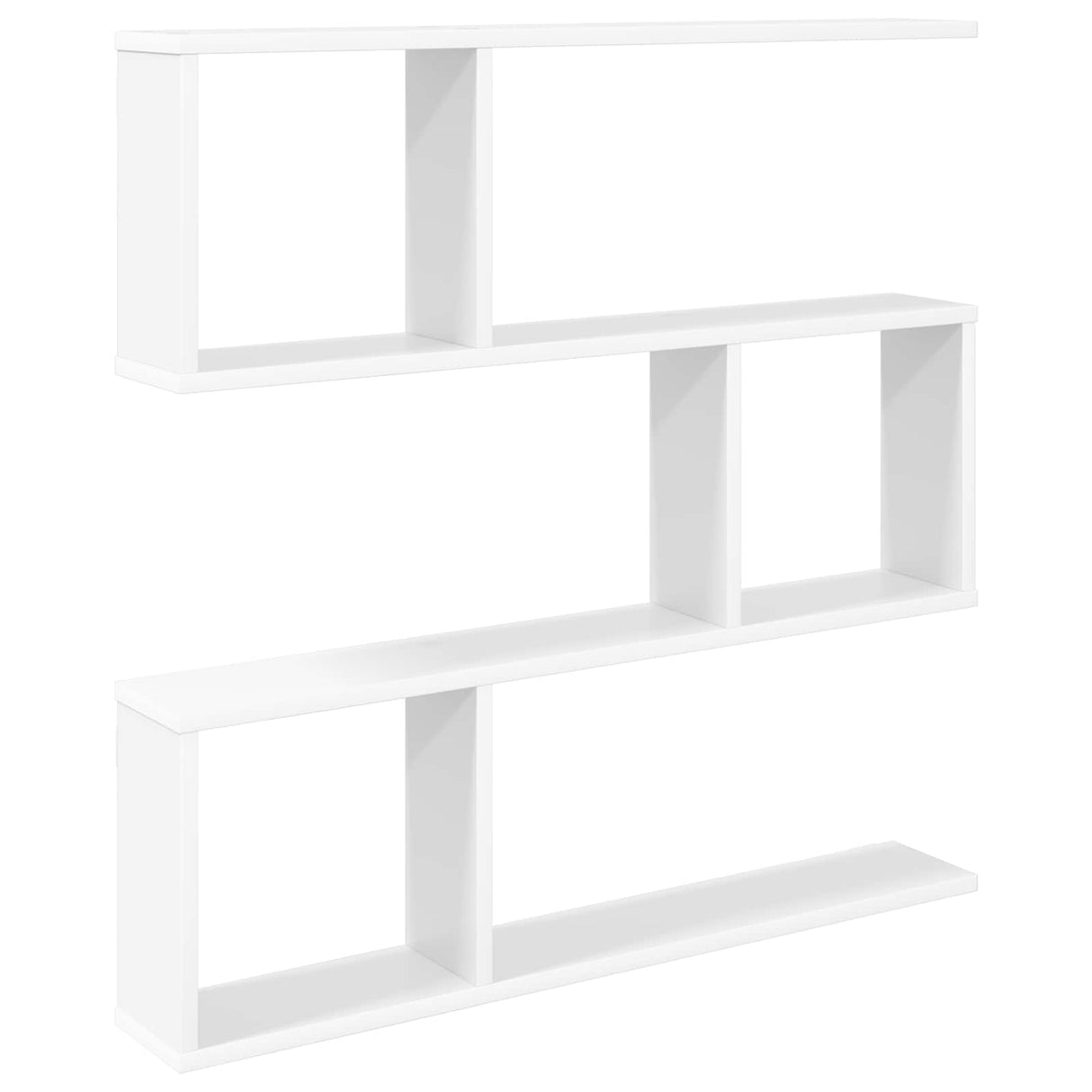 Wall Shelf White 80 x 12 x 79.5 cm Engineered Wood