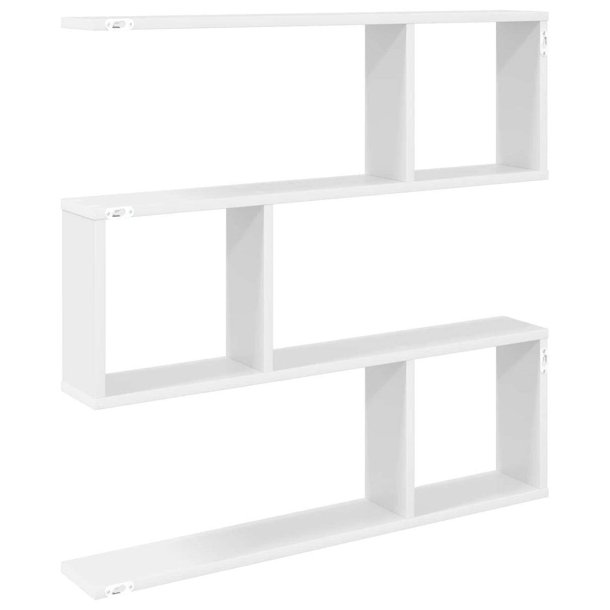 Wall Shelf White 80 x 12 x 79.5 cm Engineered Wood