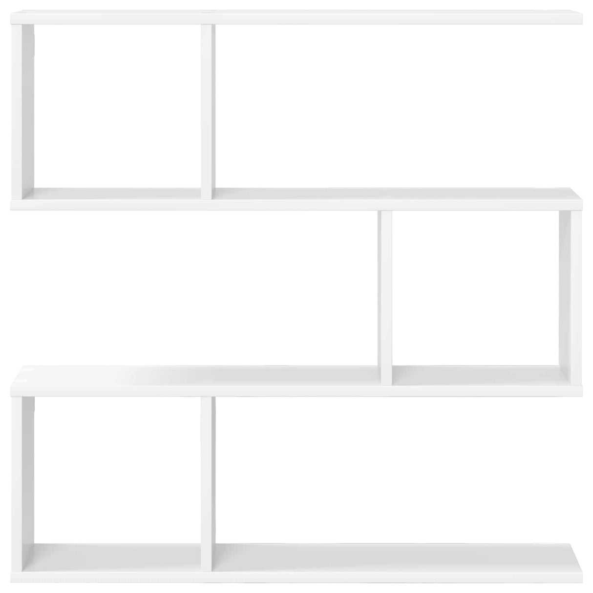 Wall Shelf White 80 x 12 x 79.5 cm Engineered Wood