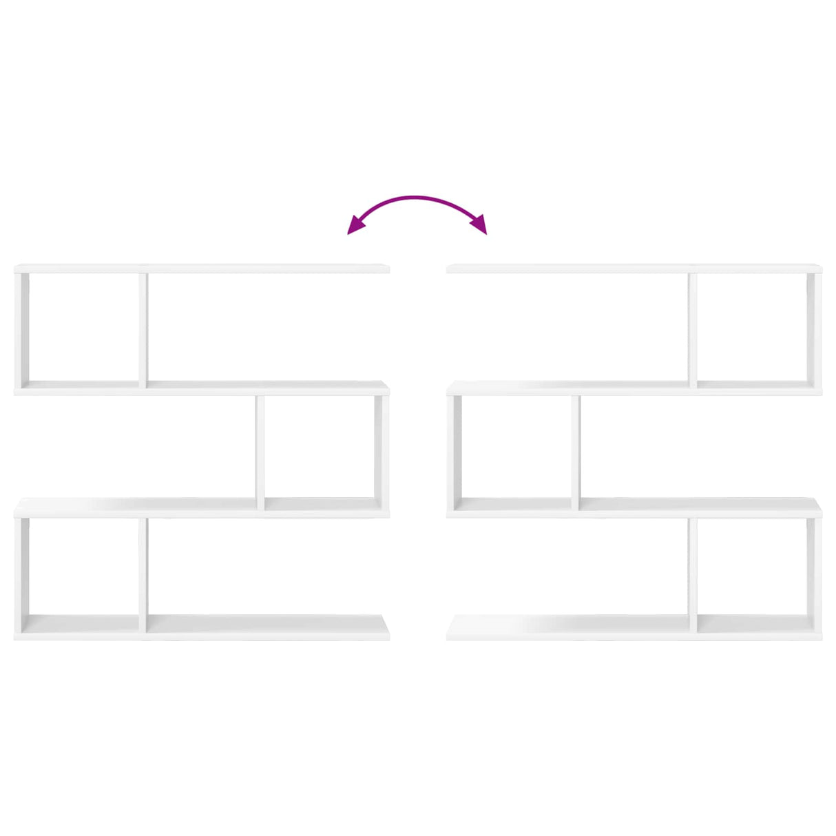 Wall Shelf White 80 x 12 x 79.5 cm Engineered Wood