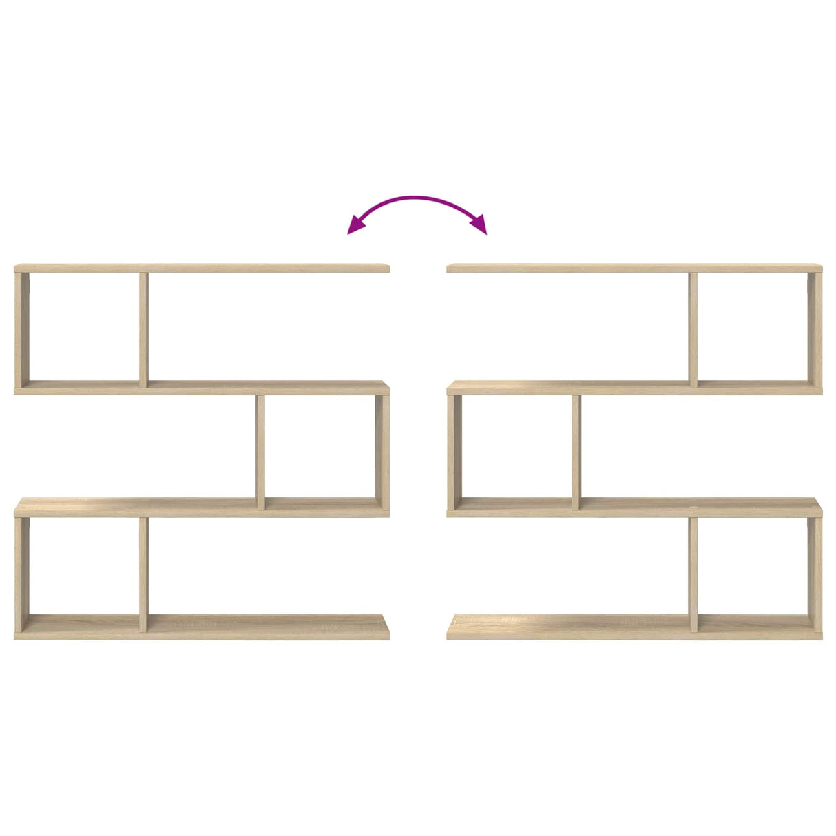 Wall Shelf Sonoma Oak 80 x 12 x 79.5 cm Engineered Wood