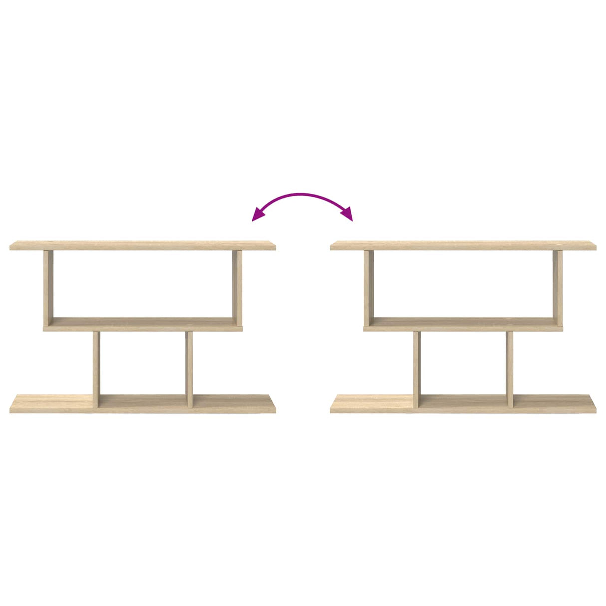 Wall Shelf Sonoma Oak 80 x 15 x 50.5 cm Engineered Wood