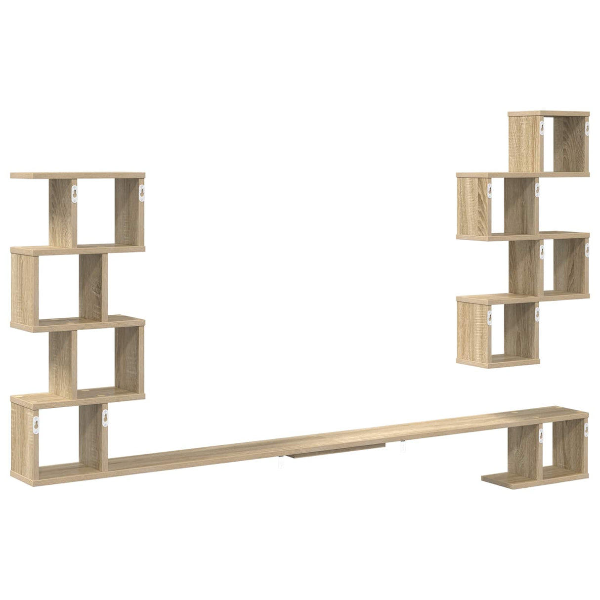 Wall-Mounted TV Shelf Sonoma Oak 160 x 15 x 94 cm