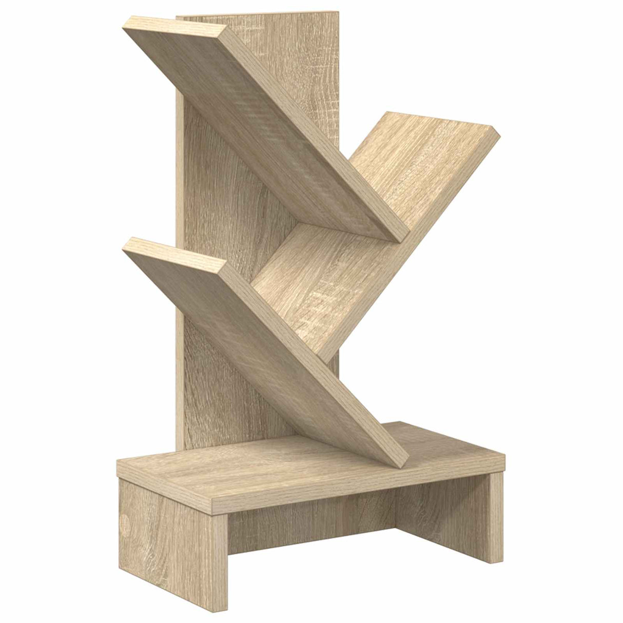 Tree Bookshelf 3-Tier 30 x 18 x 48 cm Engineered Wood
