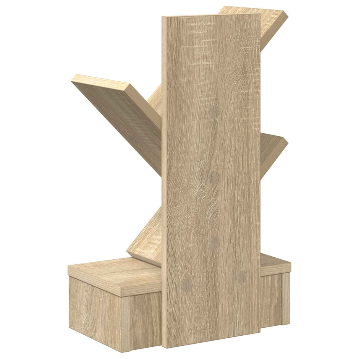 Tree Bookshelf 3-Tier 30 x 18 x 48 cm Engineered Wood