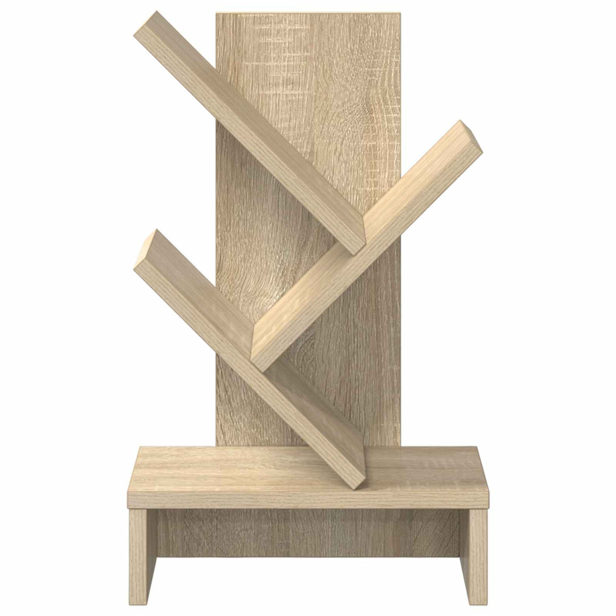 Tree Bookshelf 3-Tier 30 x 18 x 48 cm Engineered Wood
