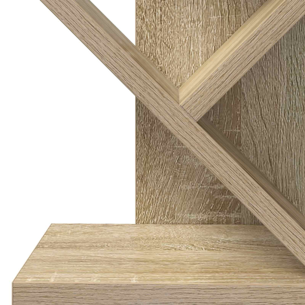 Tree Bookshelf 6-Tier 30 x 18 x 100 cm Engineered Wood
