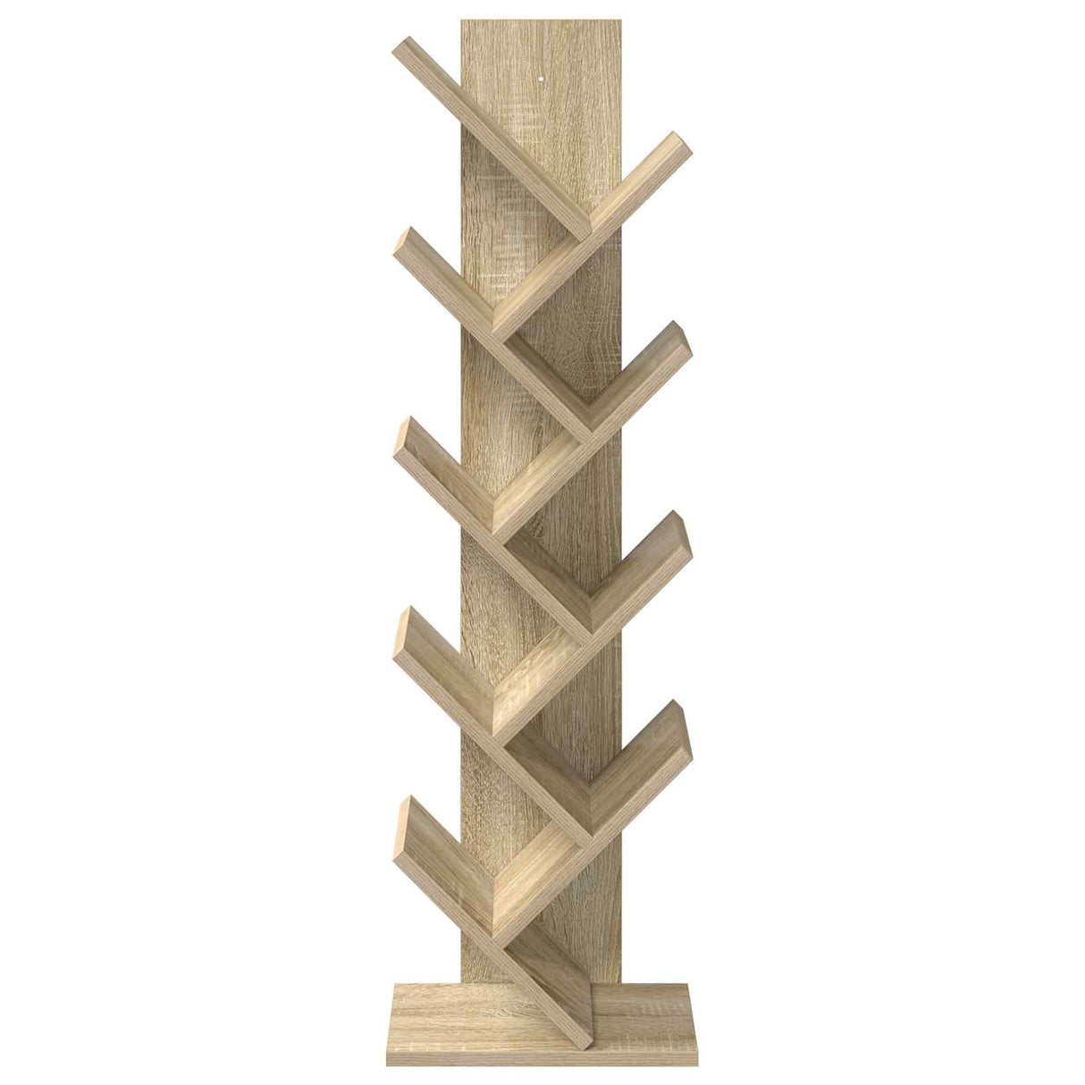 Tree Bookshelf 6-Tier 30 x 18 x 100 cm Engineered Wood