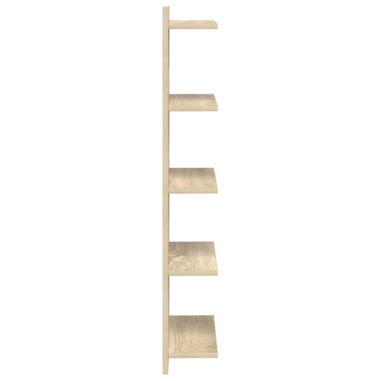 Wall Shelf Sonoma Oak 30 x 15 x 100 cm Engineered Wood