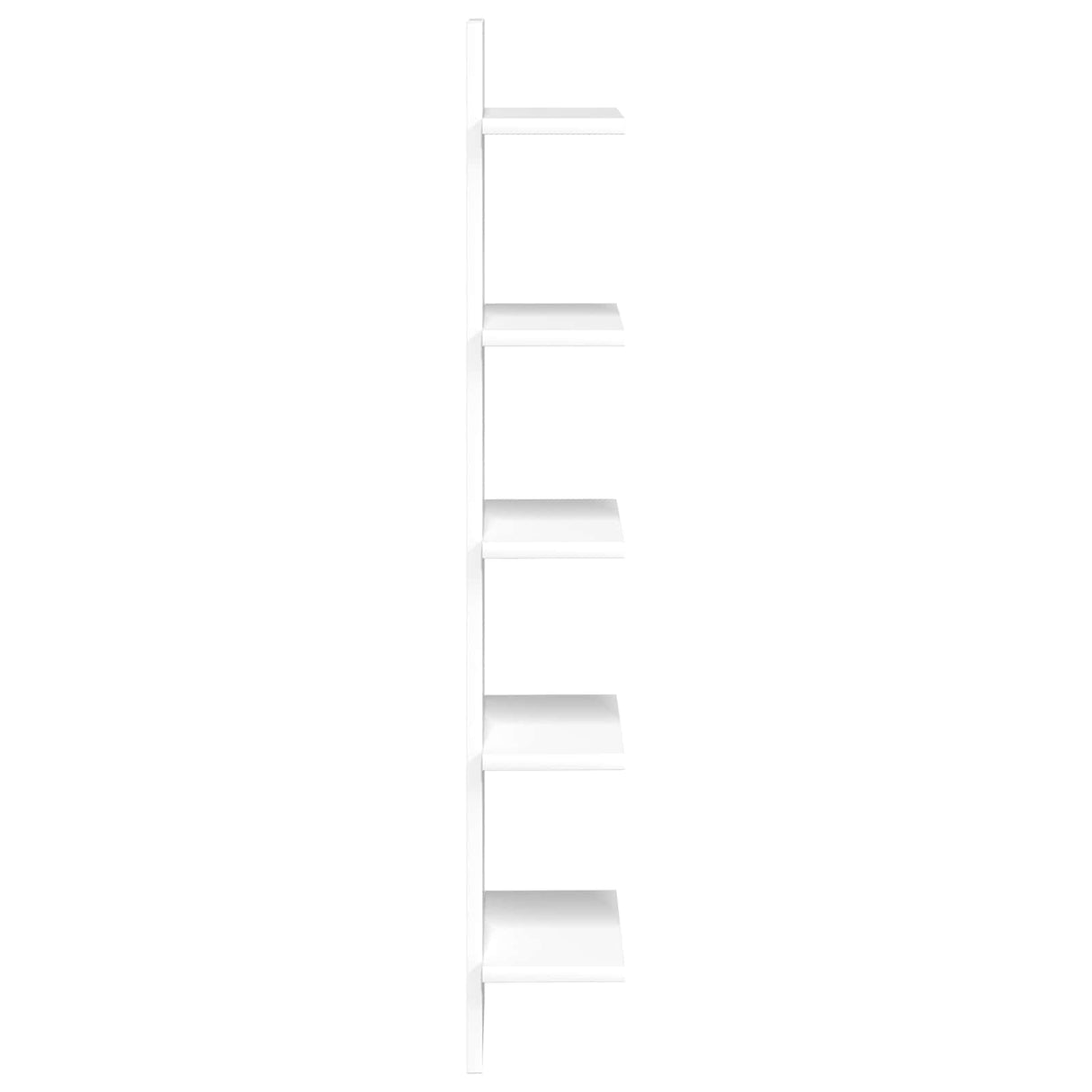 Wall Shelf 2 pcs White 22 x 15 x 100 cm Engineered Wood