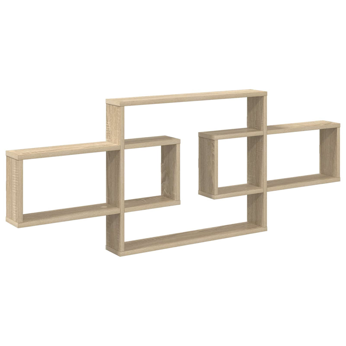 Wall Shelf Sonoma Oak 130 x 10 x 50 cm Engineered Wood