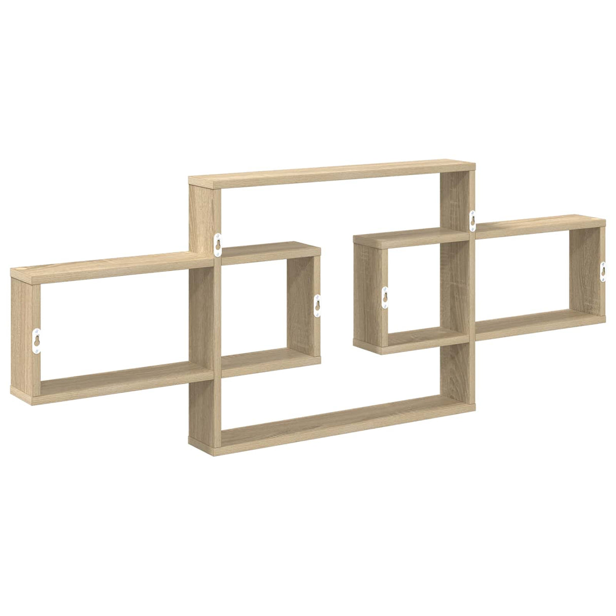 Wall Shelf Sonoma Oak 130 x 10 x 50 cm Engineered Wood