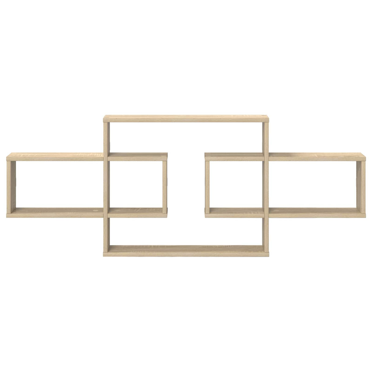 Wall Shelf Sonoma Oak 130 x 10 x 50 cm Engineered Wood