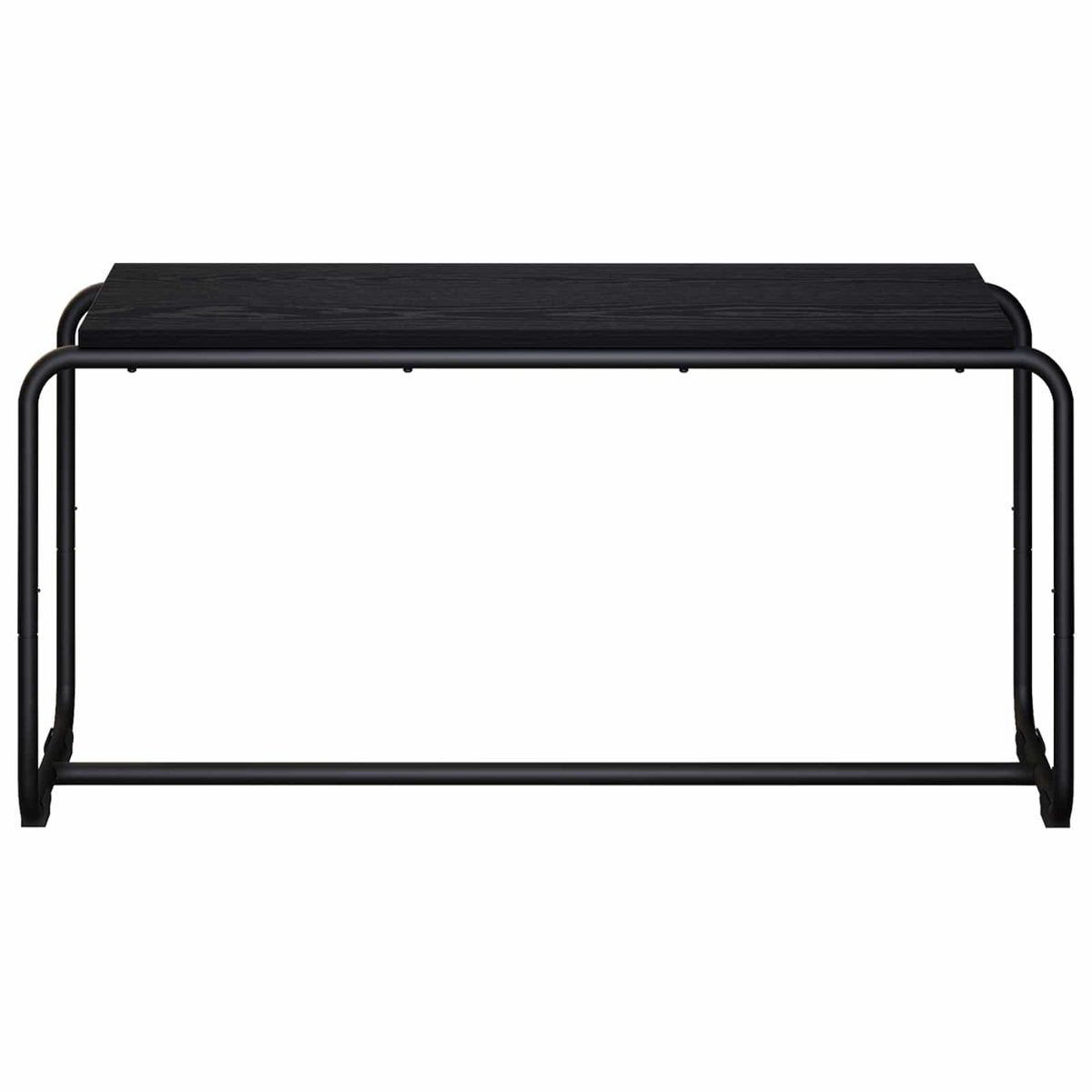 TV Stand 98 x 35.5 x 42 cm Black Oak Engineered Wood