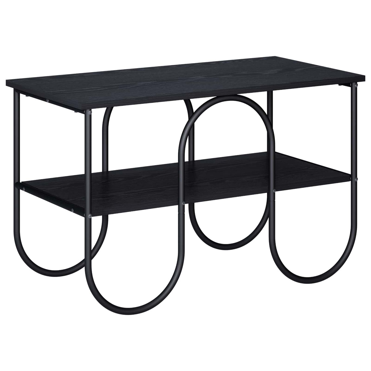 TV unit 80 x 40 x 50 cm Black Oak Engineered Wood