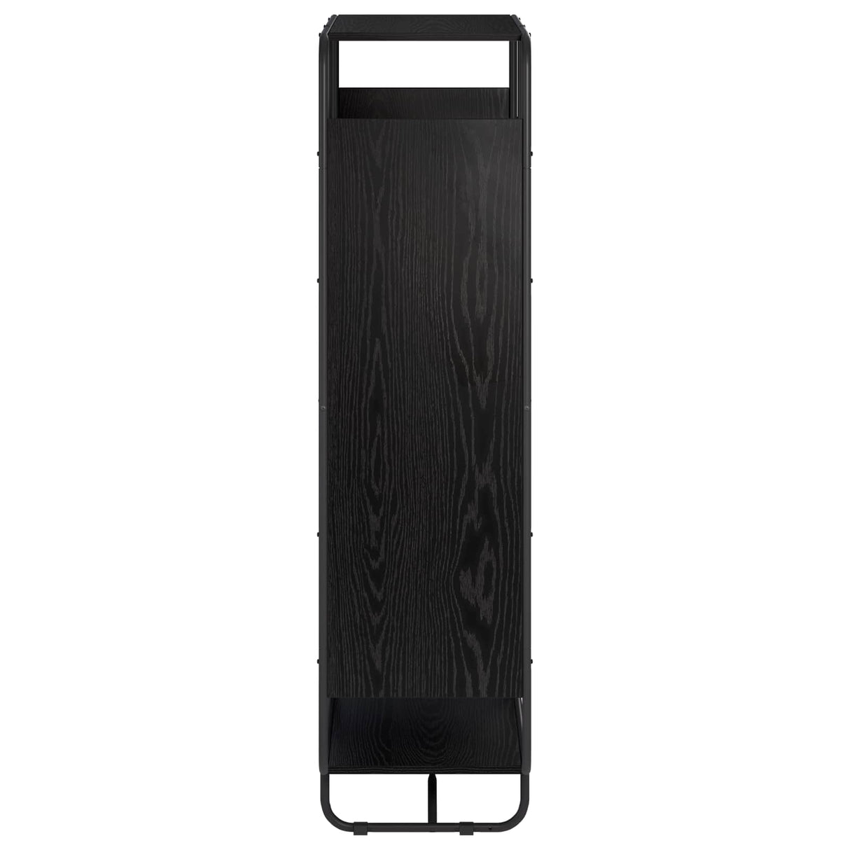 Highboard Black Oak 80 x 37.5 x 144 cm Engineered Wood