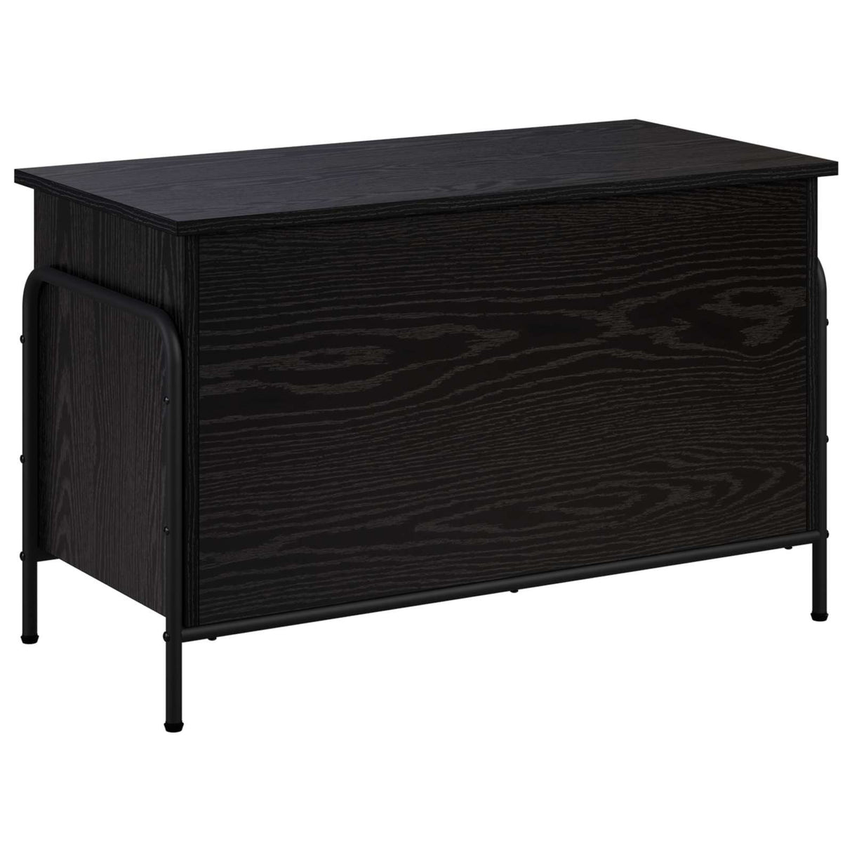 Storage Box Black Oak 80 x 40 x 49.5 cm Engineered Wood