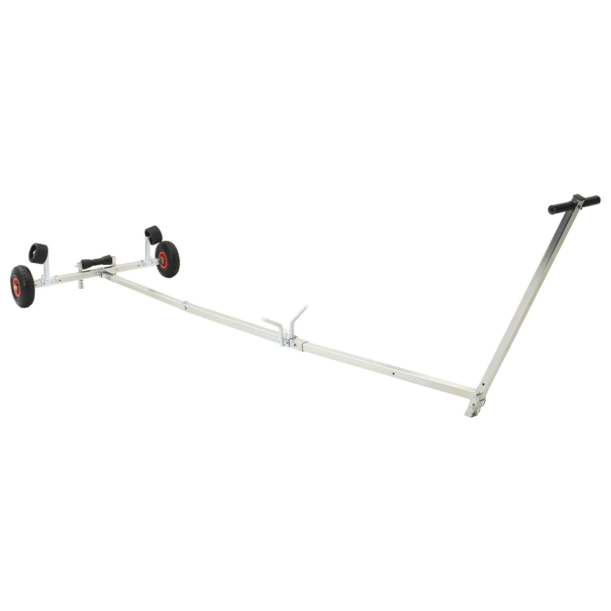 Adjustable Boat Trailer with Pneumatic Tires 200 kg Load Silver