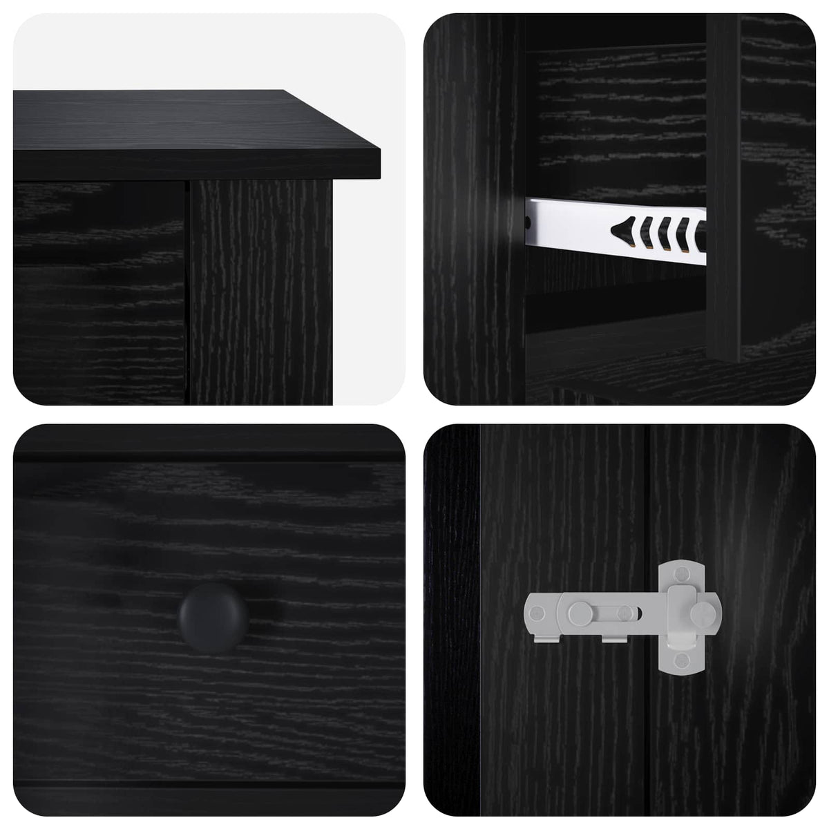 Dog crate furniture Black Oak 80 x 47.5 x 80 cm Engineered Wood
