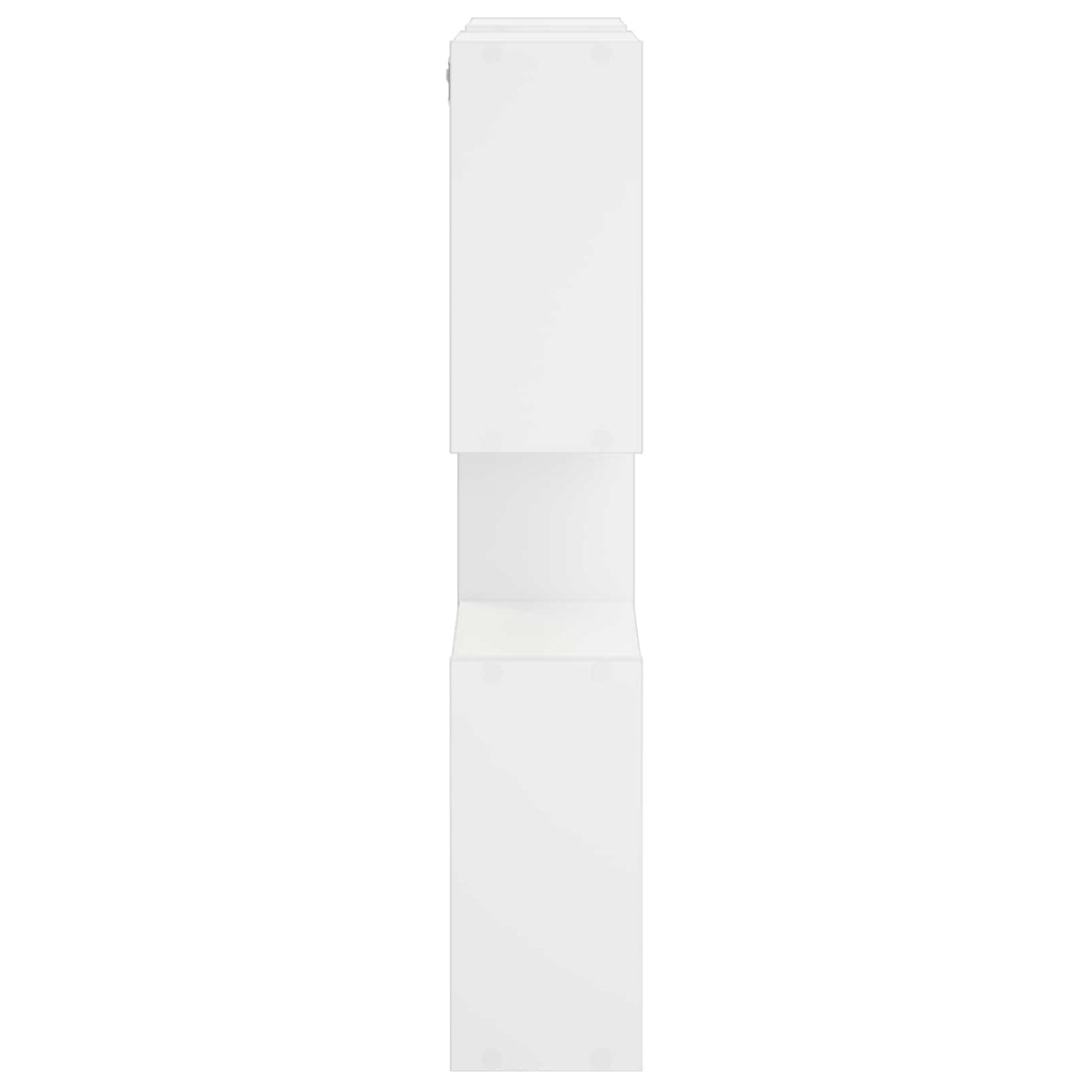 Wall Shelf White 99.5 x 17 x 91 cm Engineered Wood