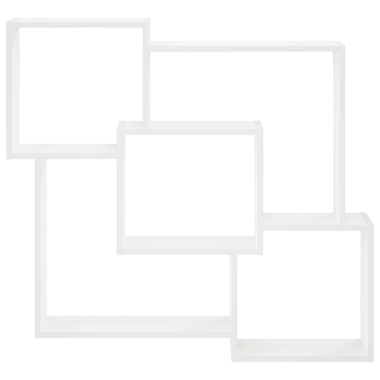Wall Shelf White 98 x 17 x 91 cm Engineered Wood