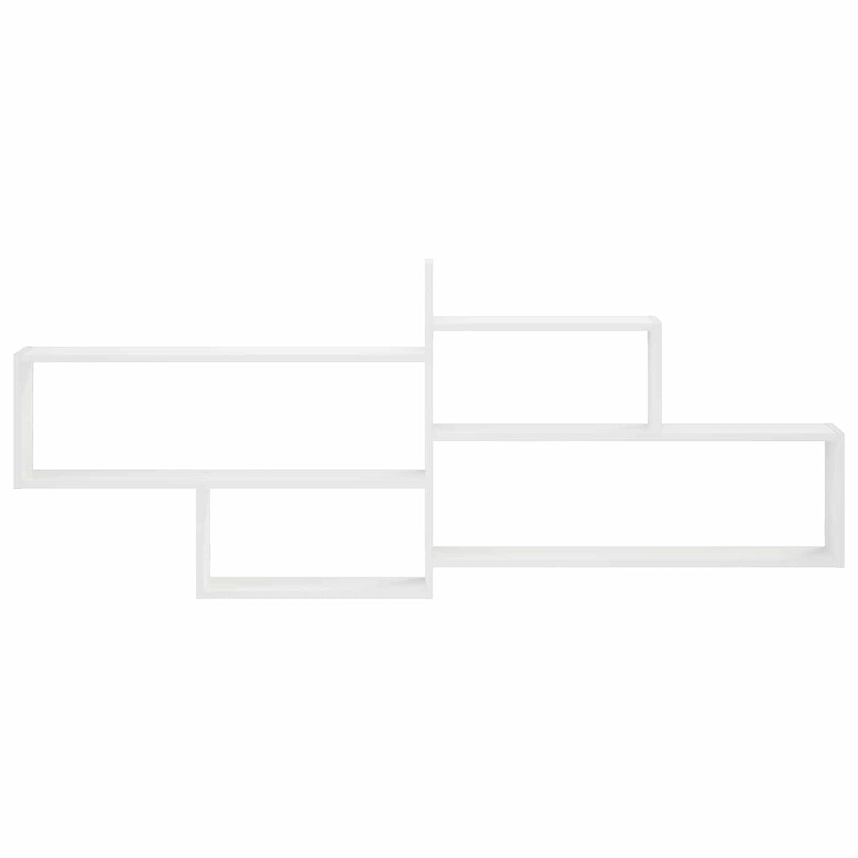 Wall Shelf White 168.5 x 17 x 68 cm Engineered Wood