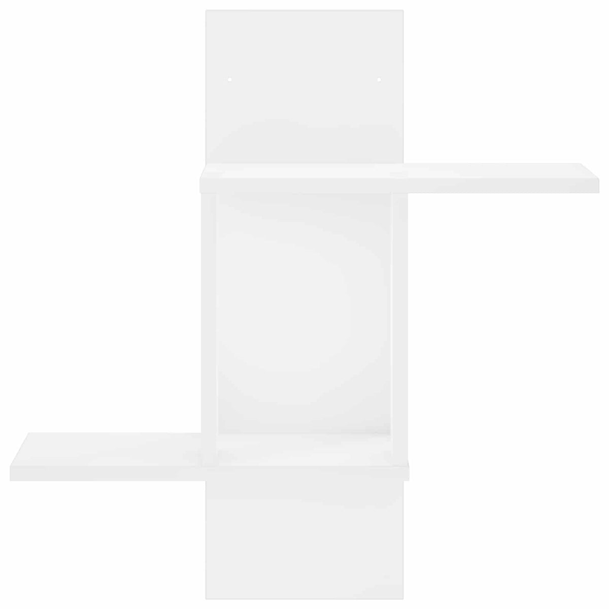 Wall Shelf White 59 x 17 x 63 cm Engineered Wood