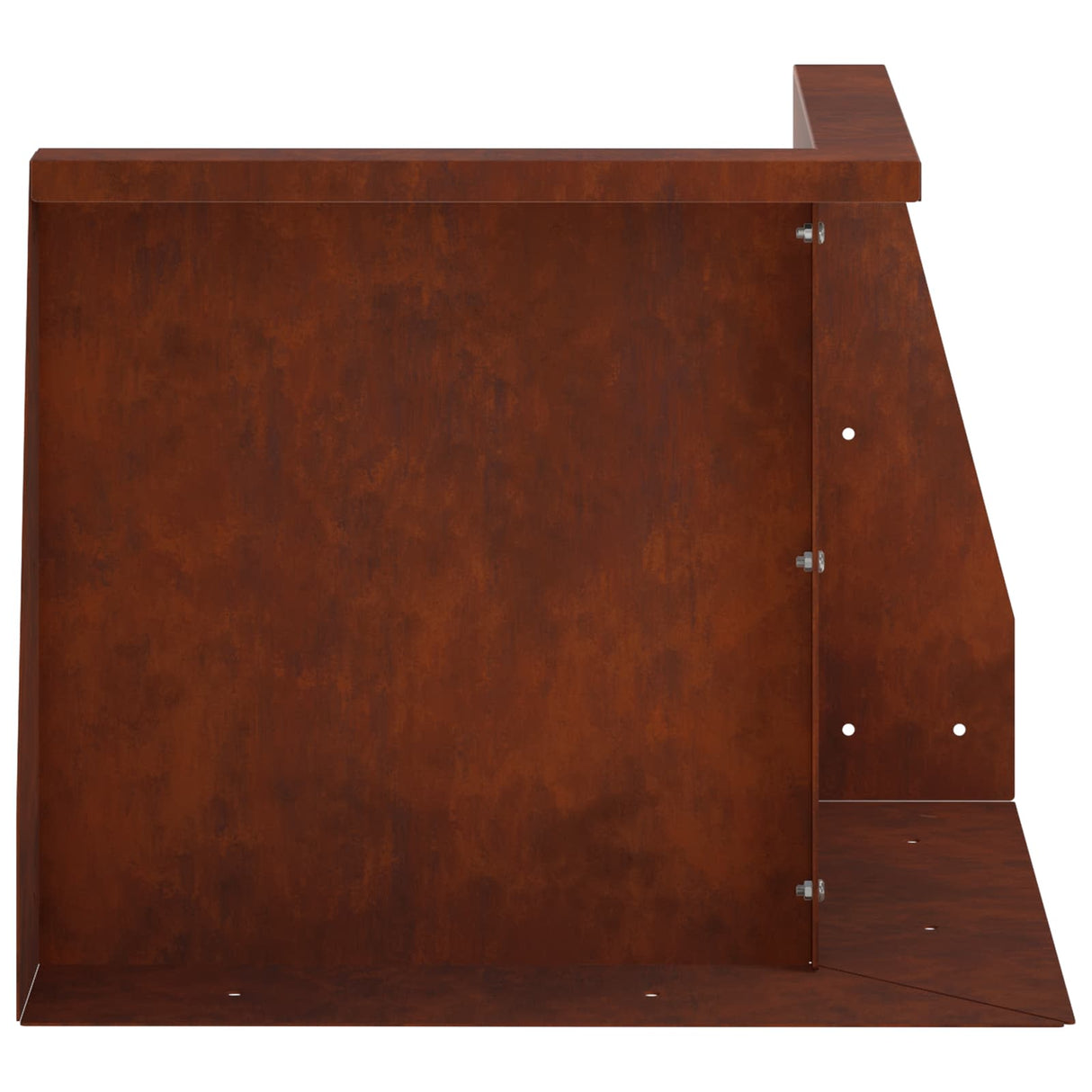 Retaining Wall 50 x 50 x 40 cm Weathering Steel Rusty