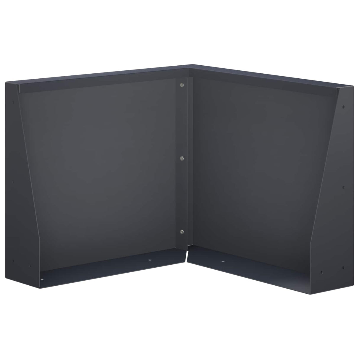 Retaining Wall 50 x 50 x 40 cm Steel Anthracite