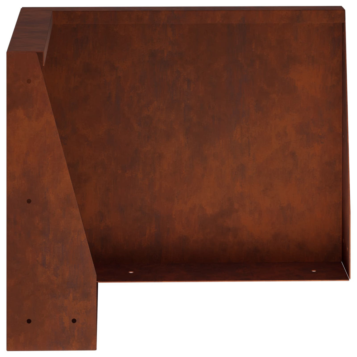 Retaining Wall 50 x 50 x 40 cm Weathering Steel Rusty