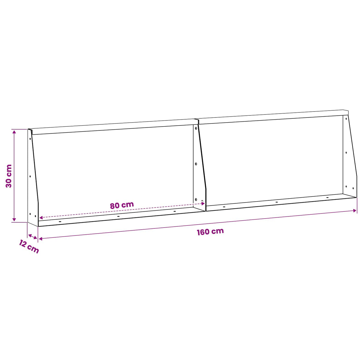 Retaining Wall 2 pcs 80 x 12 x 30 cm Steel Anthracite