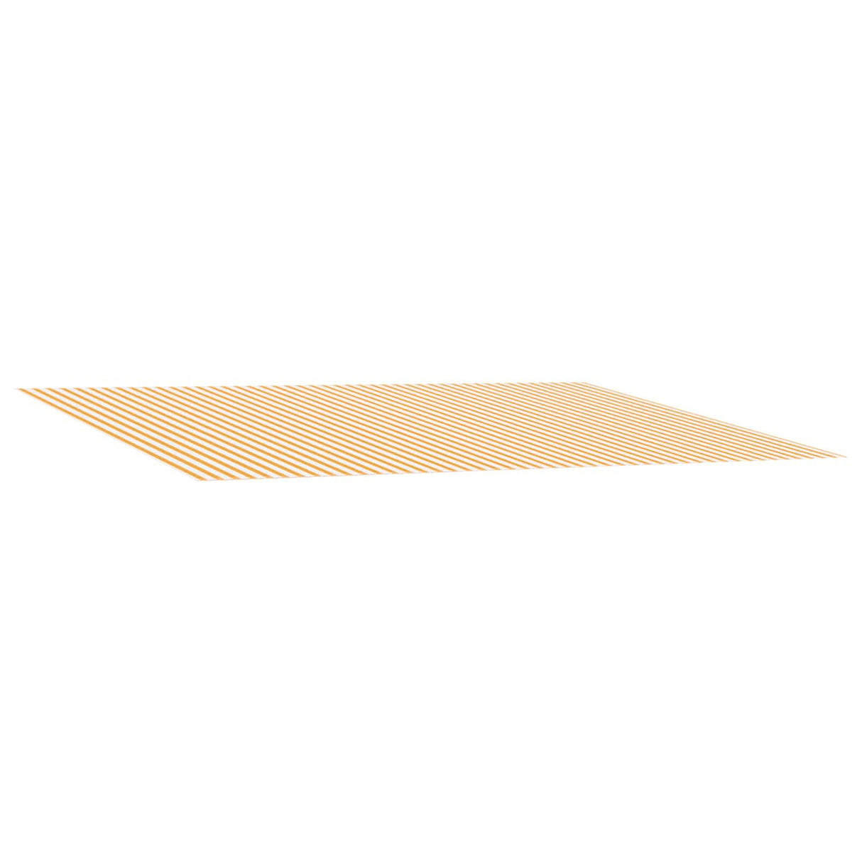 Awning Replacement Fabric Yellow and White 400 x 350 cm