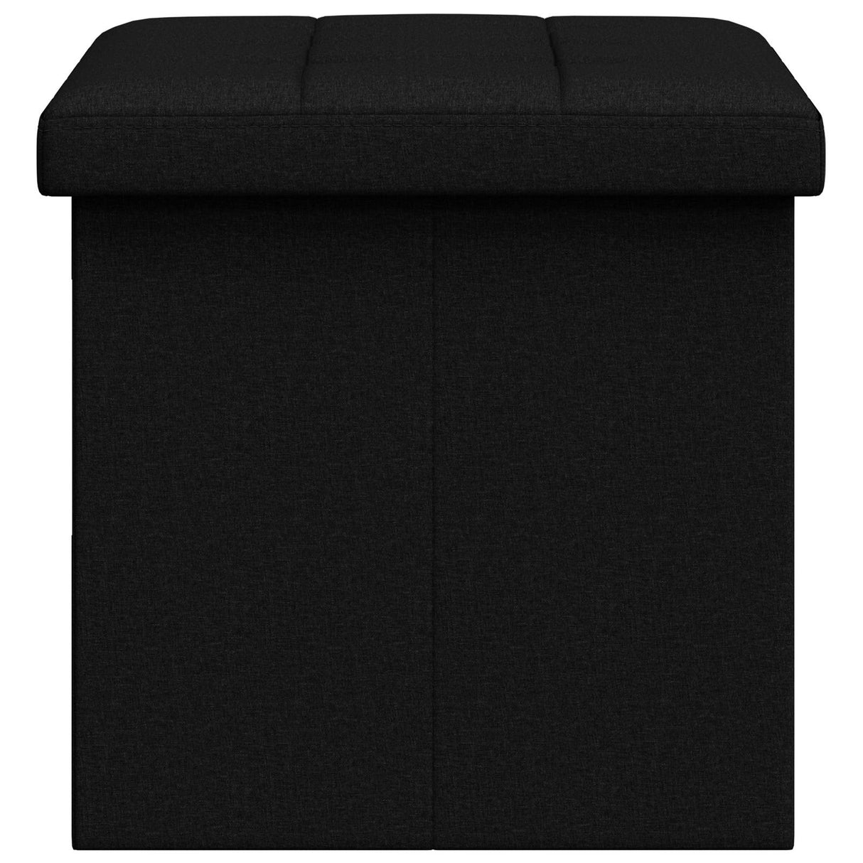 Foldable Storage Bench Black 180 kg 80 L 77 x 38 x 38 cm Linen