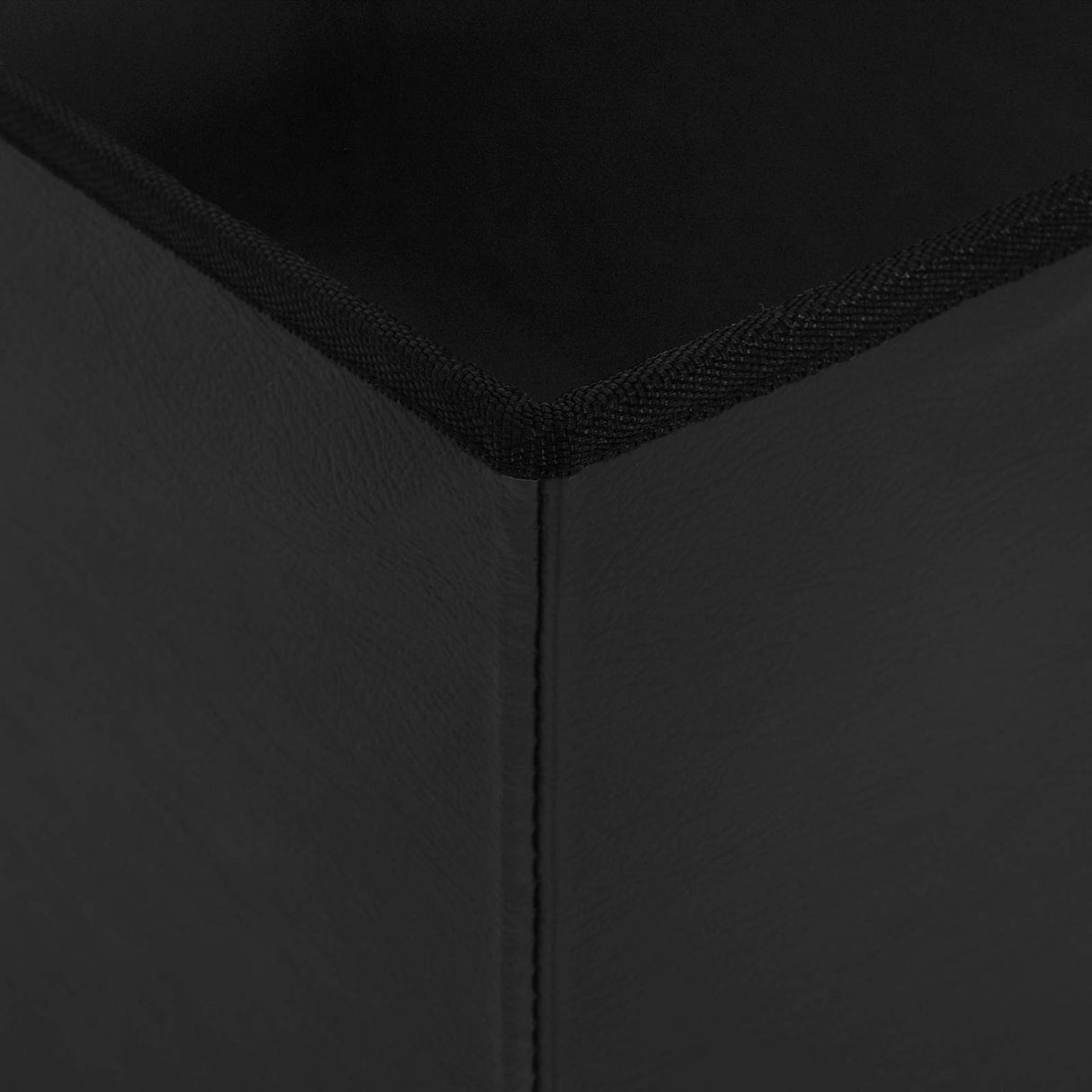 Foldable Storage Bench Black 180 kg 80 L 77 x 38 x 38 cm PVC
