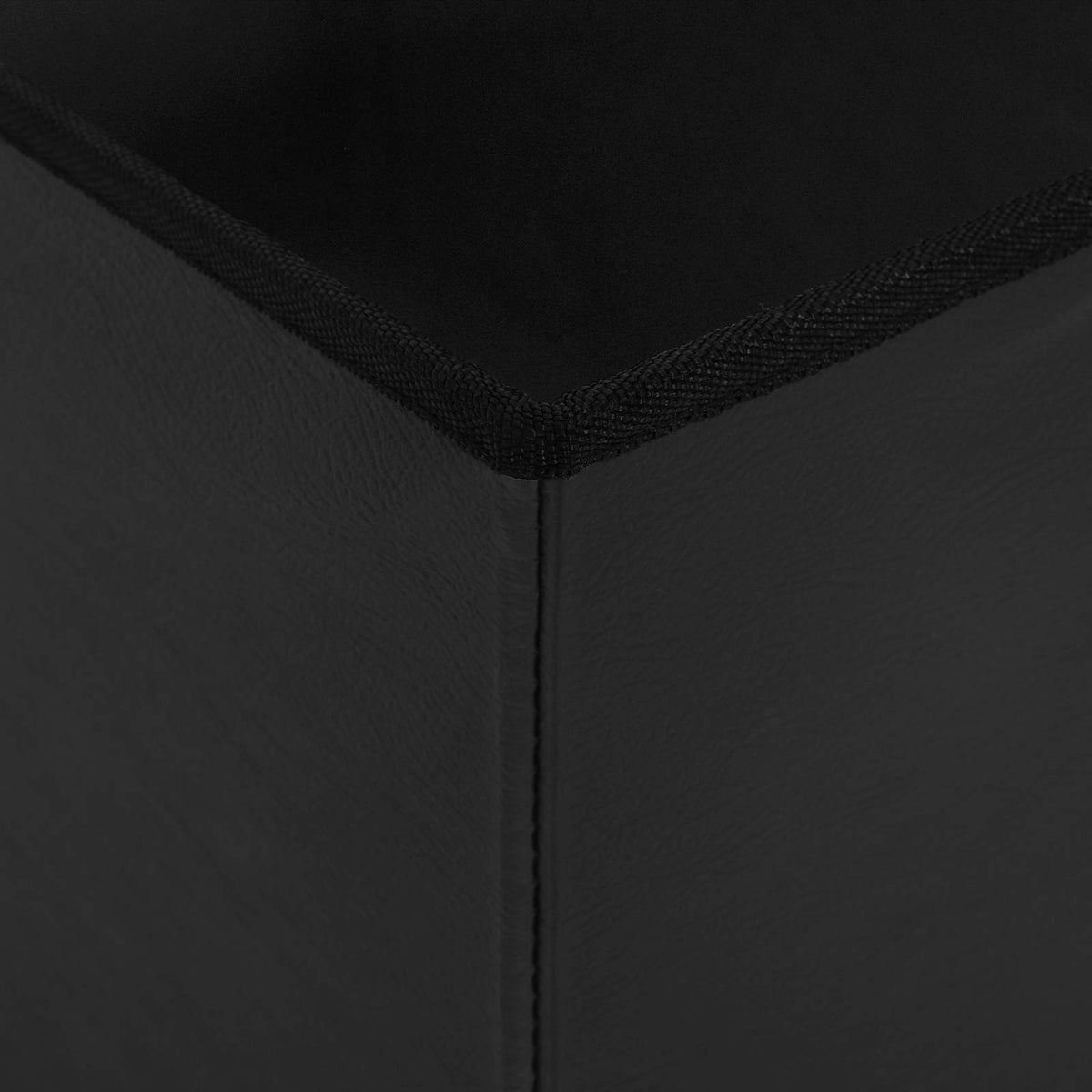 Foldable Storage Bench Black 180 kg 80 L 77 x 38 x 38 cm PVC