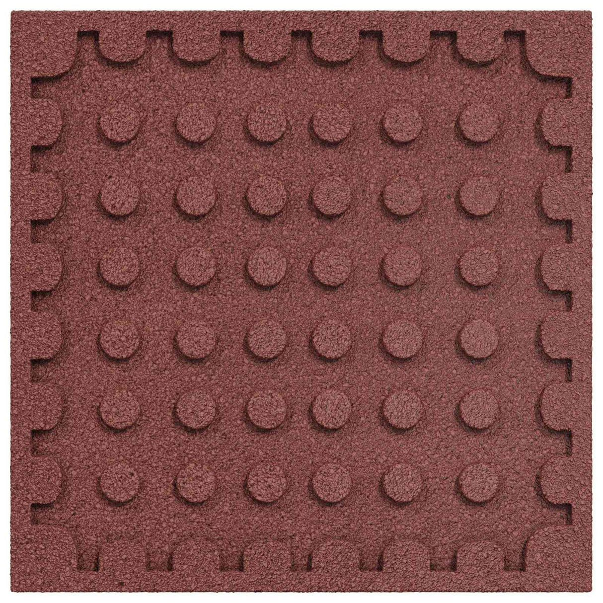 Fall Protection Tiles 24 pcs Red 50 x 50 cm Rubber