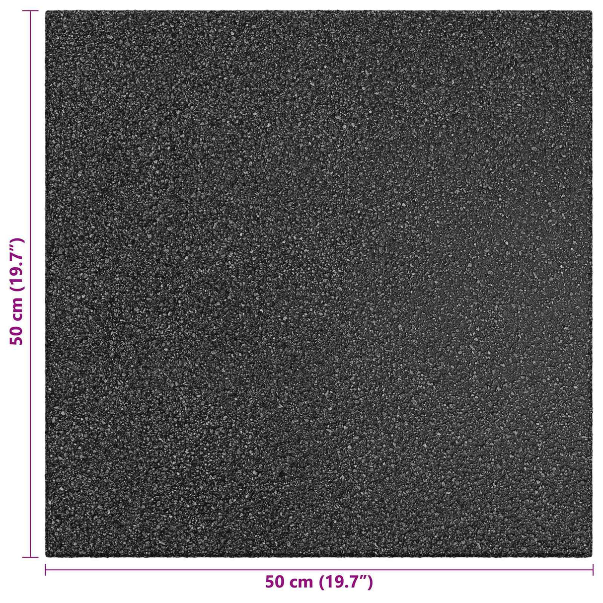 Fall Protection Tiles 12 pcs Black 50 x 50 cm Rubber