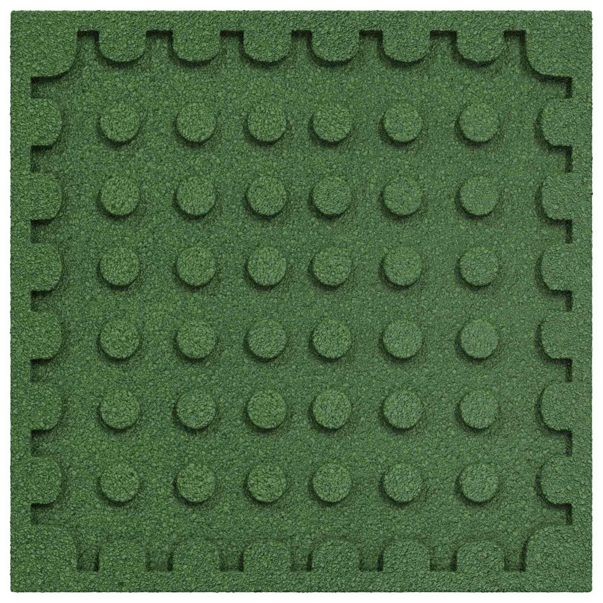 Fall Protection Tiles 18 pcs Green 50 x 50 cm Rubber