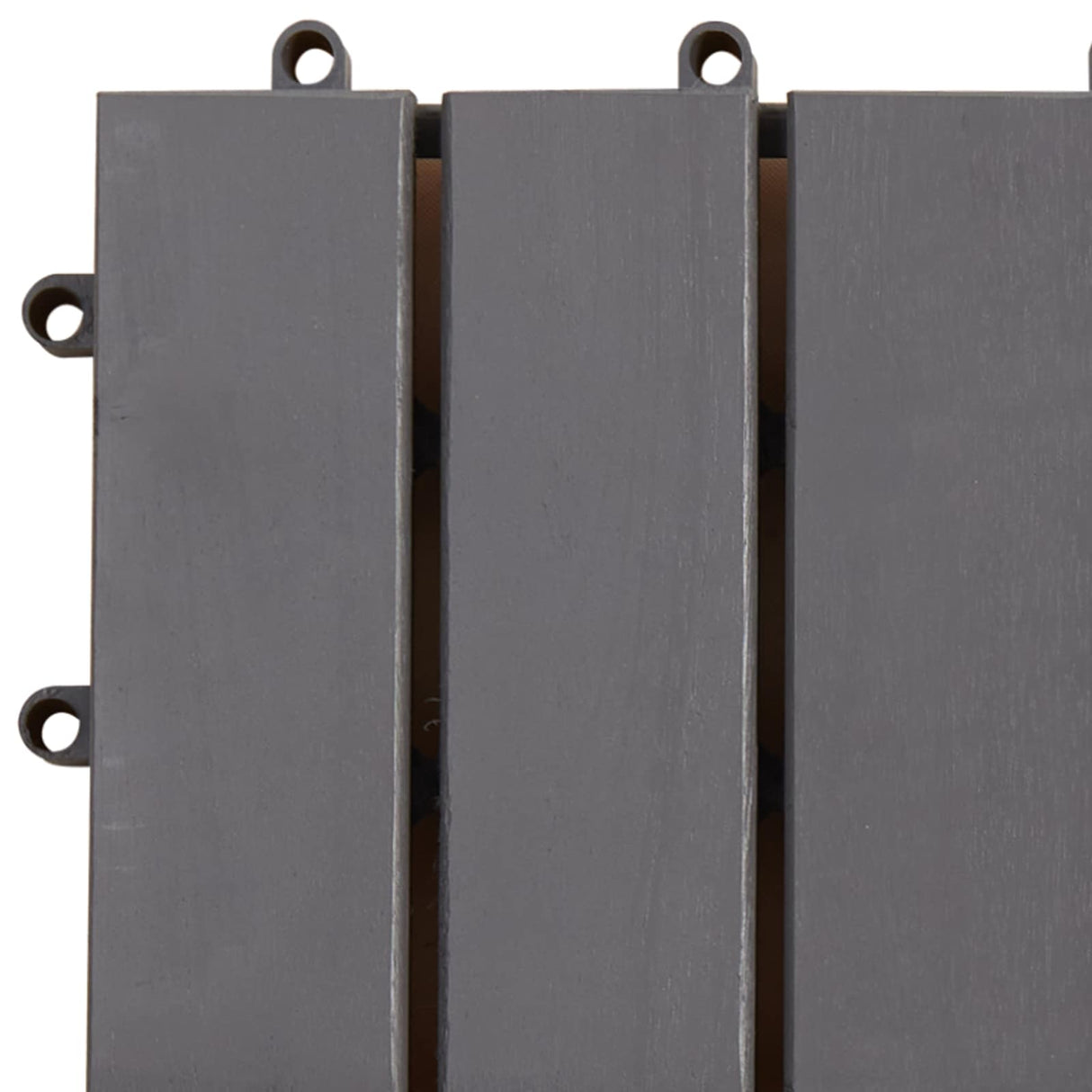 Decking Tile 20 pcs Grey 30 x 30 cm Acacia Hardwood