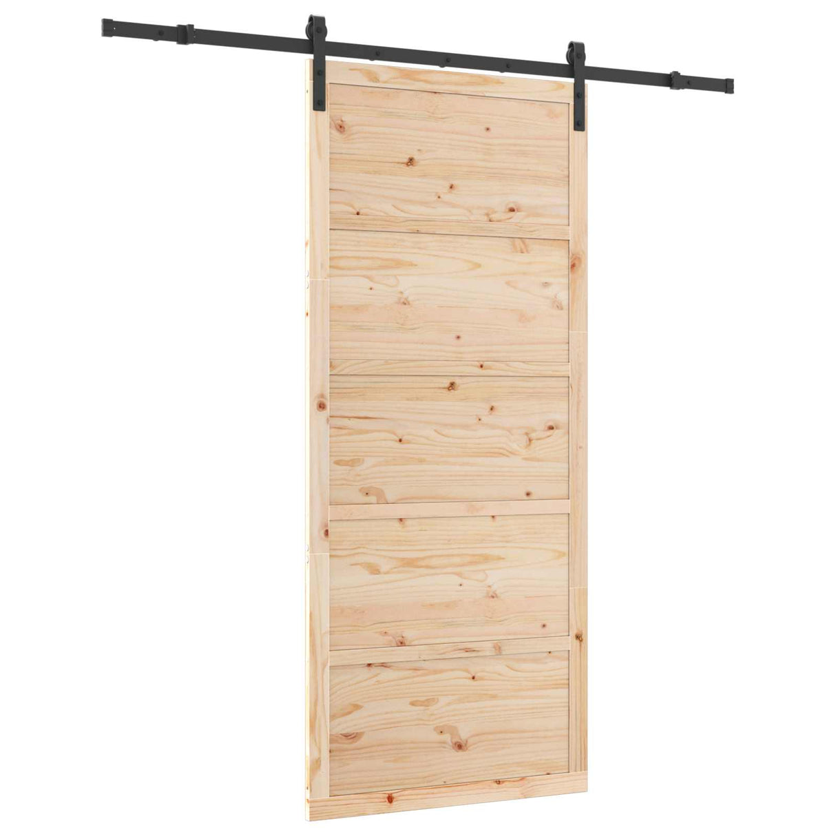 Sliding Door Natural 100 x 208 cm Solid Pine Wood