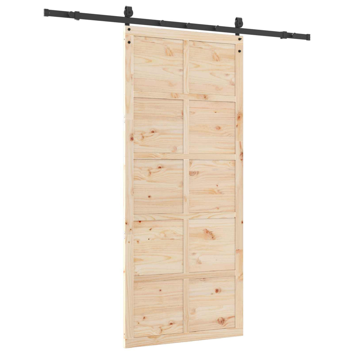 Sliding Door Natural 80 x 208 cm Solid Pine Wood