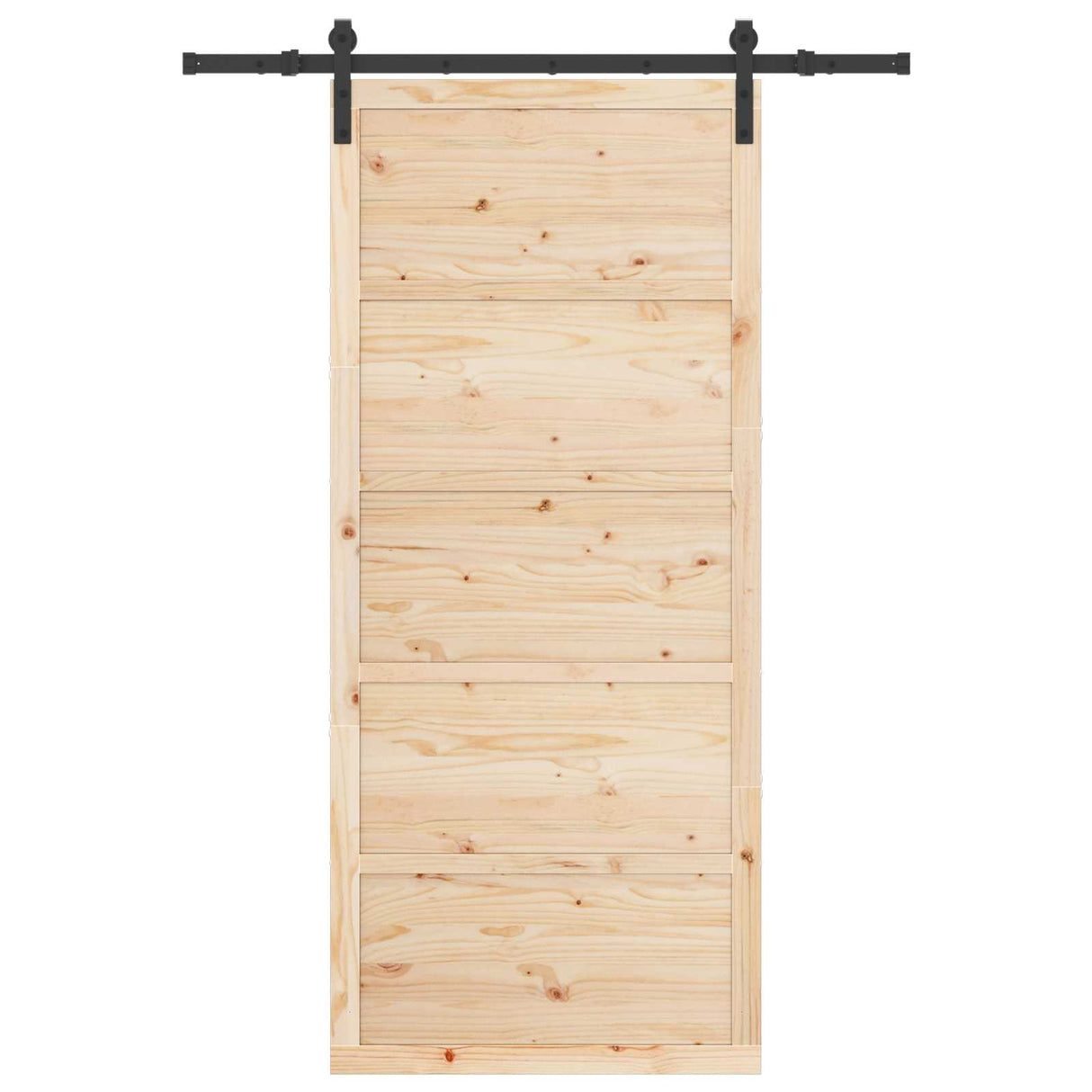 Sliding Door Natural 80 x 208 cm Solid Pine Wood