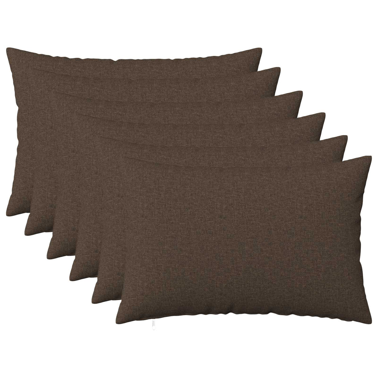 Cushion with Pillow HEERLEN 6 pcs Taupe Fabric